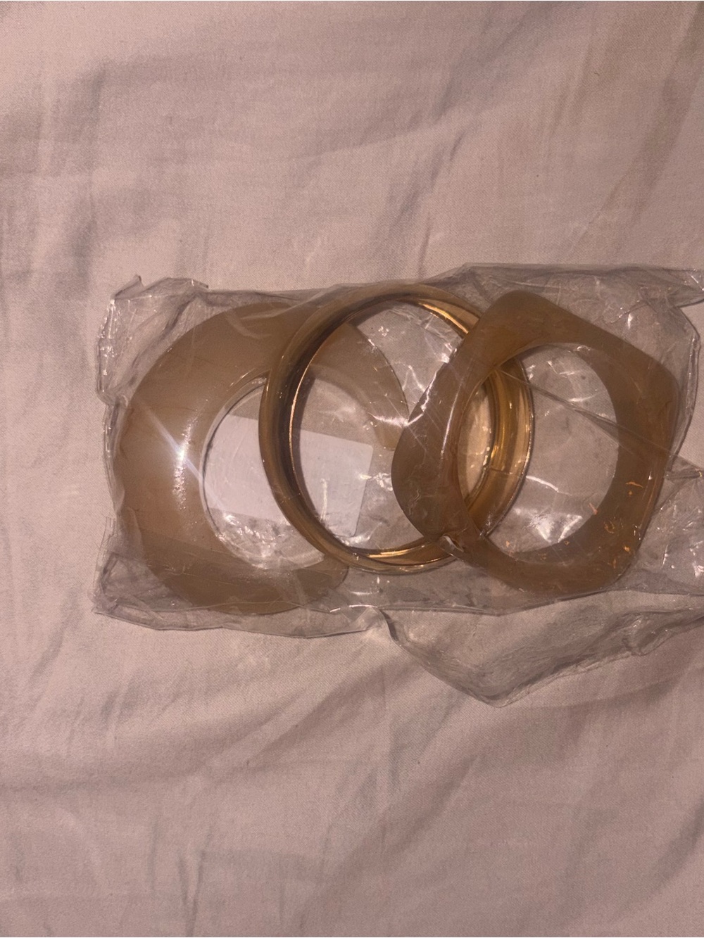 Gold and Cream bangles - Women Jewelry - Picture 3 of 4